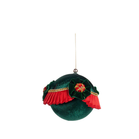 GOODWILL Sphère en tissu pour sapin de Noël 11 cm 2 variantes (1 pièce)