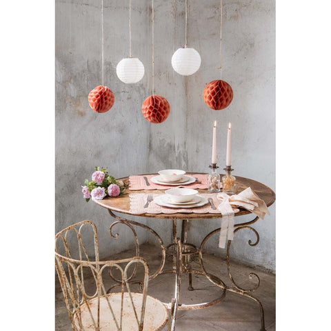 Blanc Mariclò Lot de 2 sets de table en coton « Carmen », 35x50cm