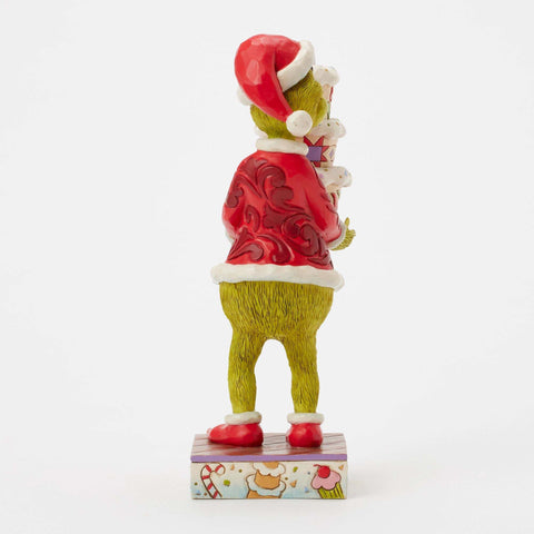 Figurine de Noël Grinch Enesco Jim Shore avec gâteau H23 cm