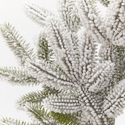 EDG Couronne de Noël enneigée, couronne de pin occidental D56 cm