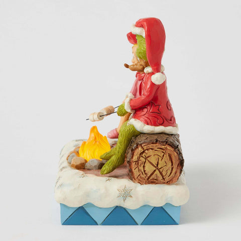 Figurine Enesco Grinch en train de rôtir, Jim Shore 18x11xH16 cm