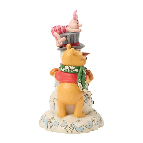 Enesco Disney Statuina di natale Winnie the Pooh e amici H25 cm