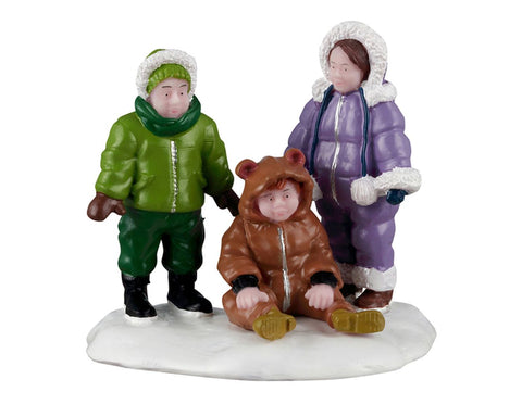 LEMAX Personaggi sulla neve "Cozy Snowsuits" H5.2x5.9x4.1 cm