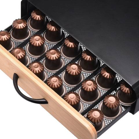 Estia Home Drawer for 60 Coffee Capsules Black "Bambo Essentials" 39x26.5xH6 cm
