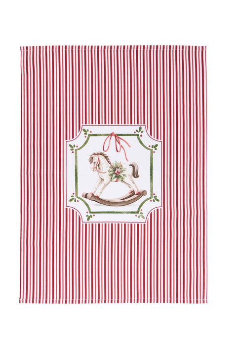 Nuvole di Stoffa Set natalizio strofinaccio + mestolo "MAGIC NOEL" cotone 50x70 cm 6 varianti (1 unità)