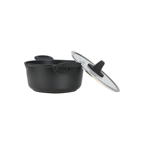 Estia Home Casseruola in alluminio antiaderente + coperchio "Nordic" 24 cm