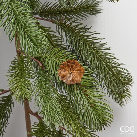 EDG Decorazione natalizia Festone con pigne Tralcio Pino H180 cm