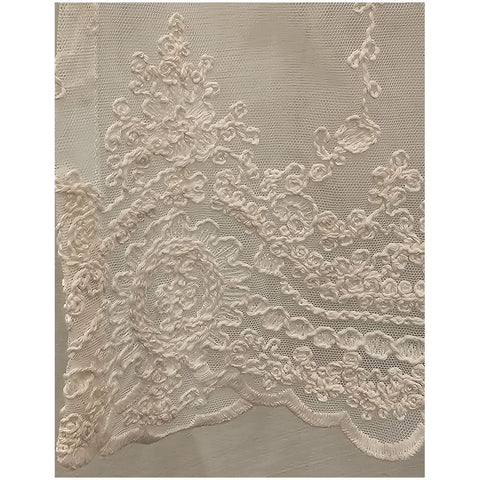 Charming "Marianto" powder lace valance, Made in Italy L150xH60 cm 2 variants (1pc)