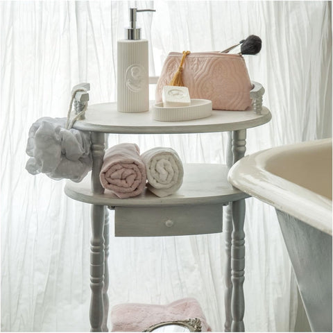 Mathilde M Dispenser sapone da bagno in ceramica opaca "Marquise" D6.5xH21 cm
