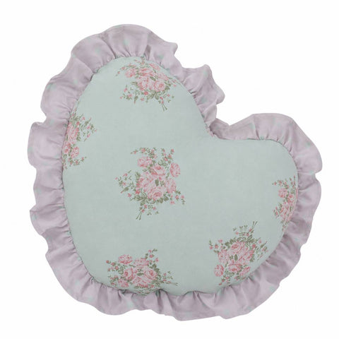 L'Atelier 17 Cuscino Cuore in cotone "Charlotte" 40x45 cm 2 varianti(1 unità)