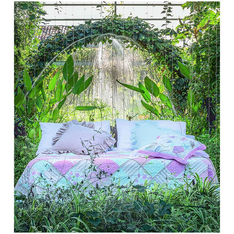 L'Atelier 17 Spring double bed quilt "Ariel" Shabby Chic 265x260 cm
