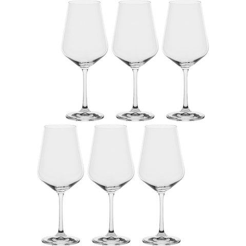 LA PORCELLANA BIANCA Set 6 calici Bordeaux in vetro "Riserva" 500 ml