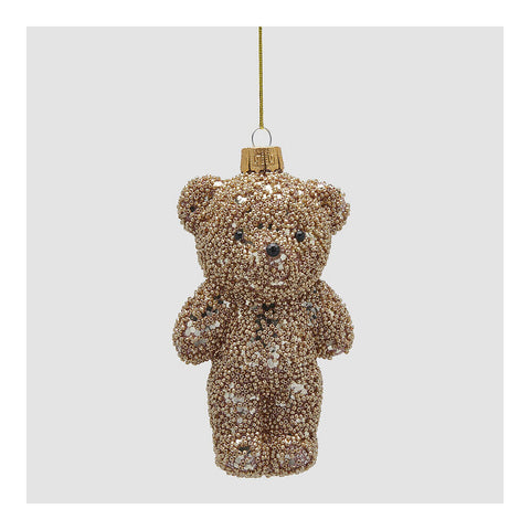 EDG Addobbo teddy pendente albero orsetto perline H14 cm