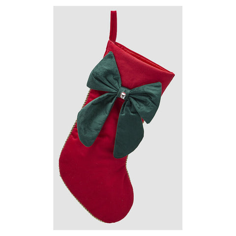 EDG Calza epifania con decoro fiocco H51 cm 2 varianti(1 unità)