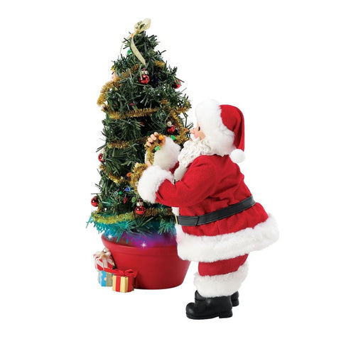 Department 56 Statuina Babbo natale in resina con trilli "A Little Bit of Pixie Dust" 30x17xH30 cm