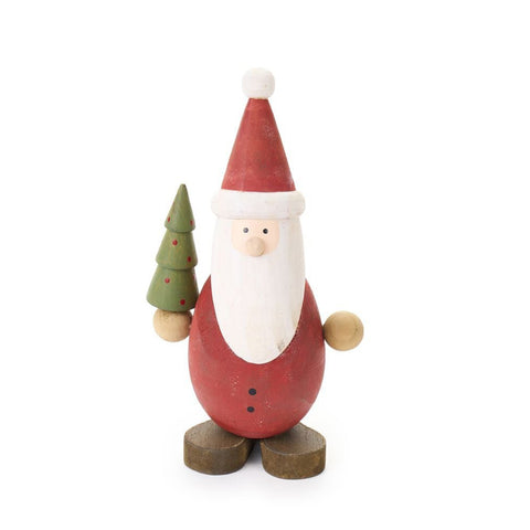 Lot de 2 nuages ​​en tissu Père Noël « Carrousel » H 12,5/17 cm