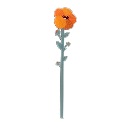 Vesta Fiore decorativo grande in cristallo acrilico H58 cm