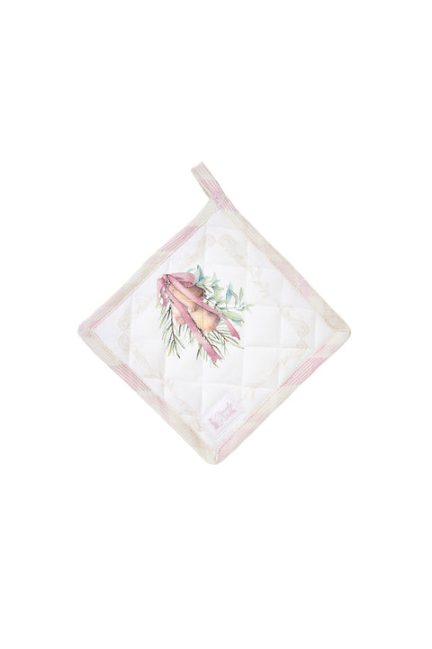 Cloth Clouds Christmas Cotton Pot Holder "Darling" 18x18 cm