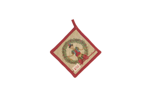 Nuvole di Stoffa Presina natalizia "Vintage Toys" 18x18 cm 2 varianti(1 unità)