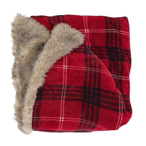 Couverture en fourrure écossaise Unique Living « Kenza » 130 x 170 cm, 2 variantes (1 unité)