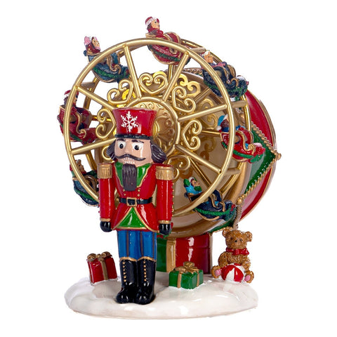 GOODWILL Moving Christmas Ferris Wheel with Nutcracker and Music 14 cm
