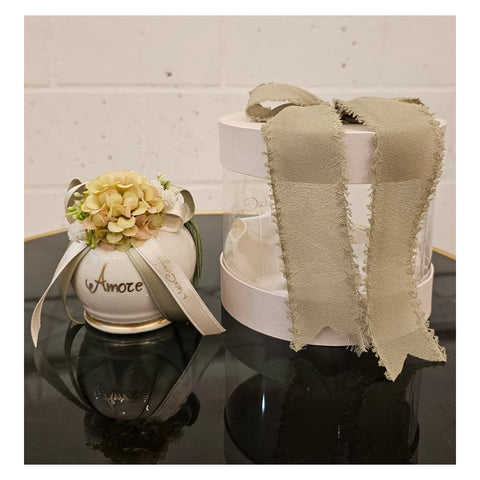 Mata Creazioni Campana in porcellana con box D7xH9 cm 7 varianti(1pz) - Angelica Home Stabia