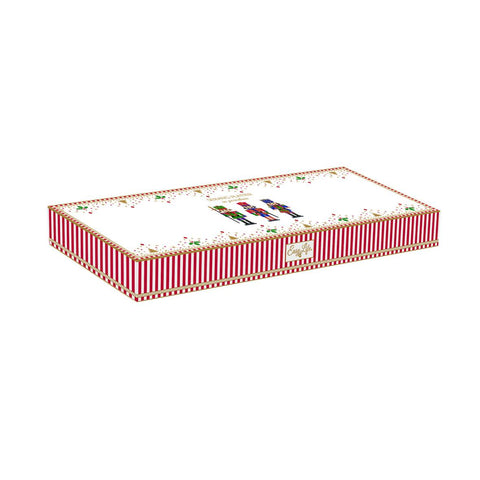Plateau de Noël en porcelaine EASY LIFE en forme de casse-noix "casse-noix" 36,5x14 cm