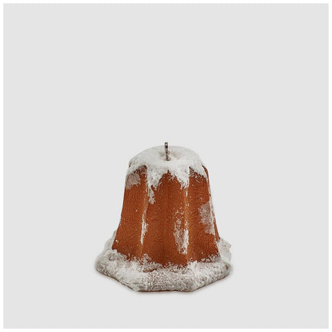 EDG Decorative candle in the shape of a Christmas pandoro lasting 30 hours h11 Ø9 cm