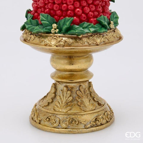 EDG Décor sapin de Noël en polyrésine D13,5 H48 cm