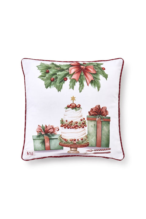 Coussin de Noël en tissu « Conte de Noël » 40 x 40 cm, 2 variantes (1 unité)