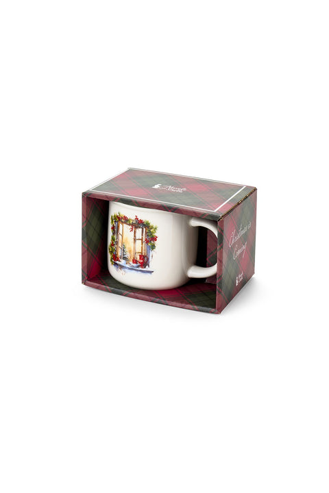 Mug de Noël « Noël approche » en tissu, 6 variantes (1 unité)