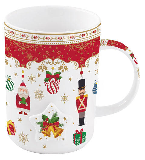 EASY LIFE Christmas porcelain mug with gift box 370 ml CHOR1320