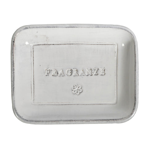 Virginia Casa Porta sapone in ceramica "Sorgente" 14x11 cm 2 varianti (1pz)