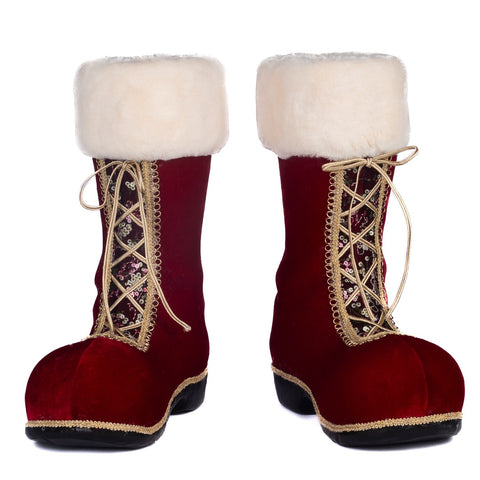 GOODWILL Set due stivali di Babbo Natale 38 cm