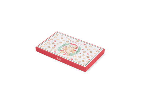 Nuvole di Stoffa Vassoio natalizio "DELICIOUS CHRISTMAS" piatto rettangolare 21x13 cm