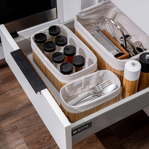 Estia Home Contenitore Organizer in bamboo 19.5x10xH8 cm