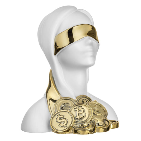 Bongelli Preziosi Scultura Dea Bendata Bitcoin 12x15 cm 5 varianti(1 unità)