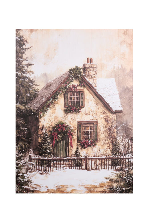 Nuvole di Stoffa Quadro canvas natalizio 50x70 cm 2 varianti (1 unità)