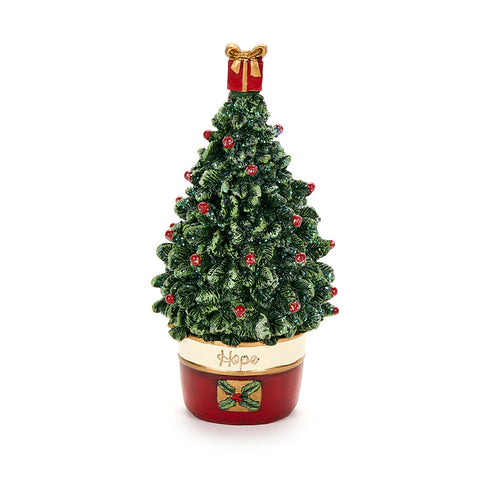 Tissu Nuages ​​Sapin de Noël en résine "Bear Wonderland" 7,5xH15 cm 2 variantes (1pc)