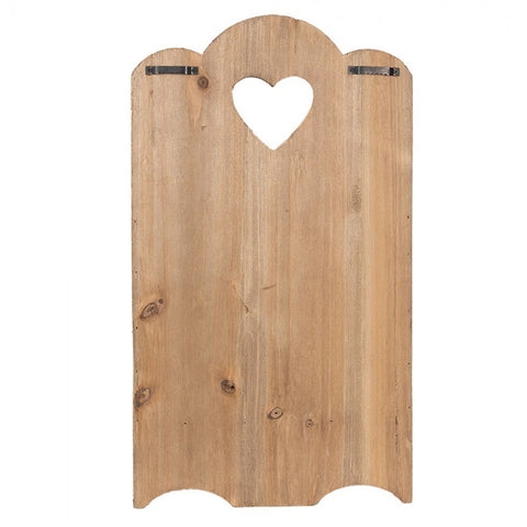 CLAYRE & EEF Portariviste legno marrone 28x10x49 cm