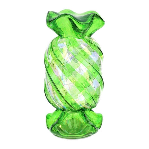 CARAMELLA VETRO VERDE X'MAS 12X12XH24CM