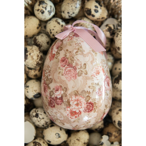 Clayre & Eef Set 2 Decori Uova di pasqua decorative da appendere D9xH12 cm