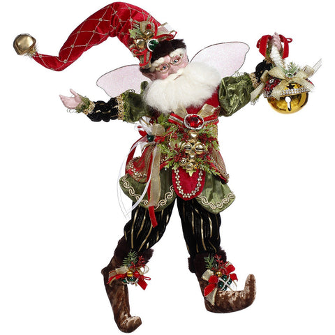 GOODWILL Mark Roberts Fairy Santa Claus with bells, handmade H37 cm
