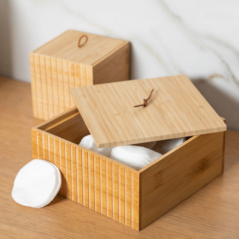 Estia Home Scatola Porta oggetti / Organizer "Bambo Essential" 15x15xH7 cm