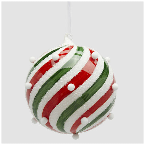 EDG Enzo De Gasperi "Swirl" Glass Sphere D15 cm