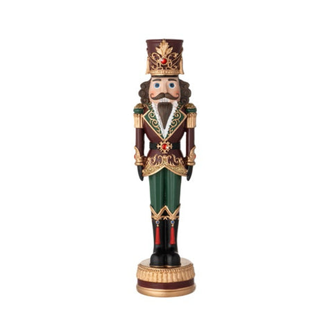L'arte di Nacchi Statuina Soldato Schiaccianoci in resina 8x8xH34 cm