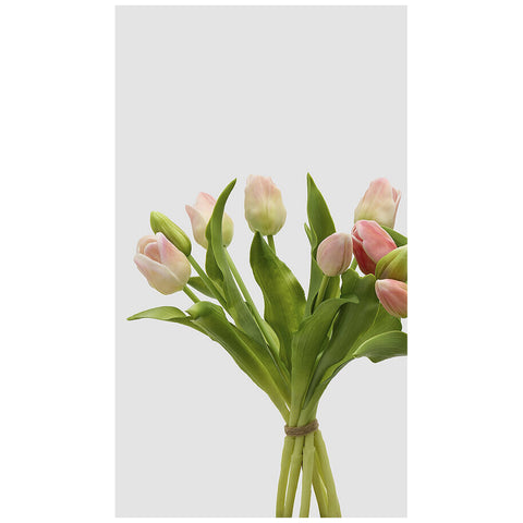 EDG Enzo de Gasperi Bouquet de Tulipes x7 Artificielles Real-Touch H30 cm 2 variantes (1 unité)