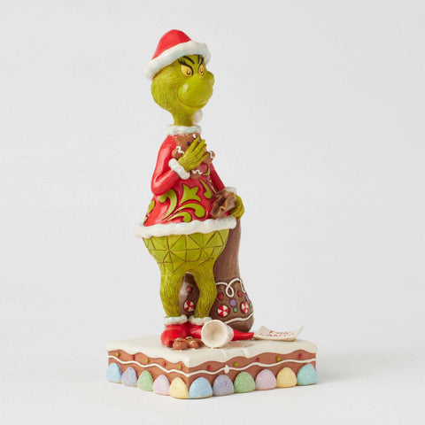 Figurine de Noël Grinch Enesco Jim Shore avec biscuits H 20,5 cm