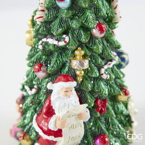 EDG Carillon albero di natale pino poliresina D10,5 H22 cm
