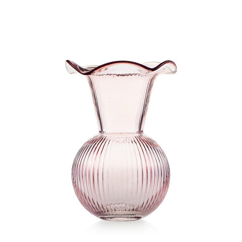 Emò Italia Vaso bocca larga in vetro "Aurora" D16xH24 cm 4 varianti(1 unità)